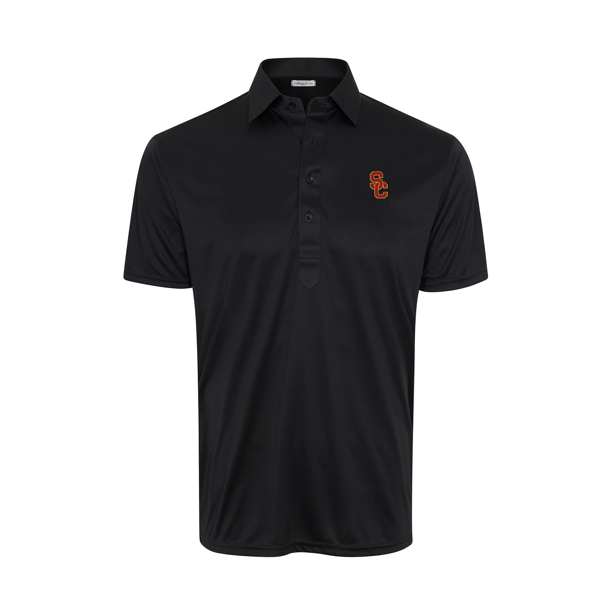 USC Semi-Spread Collar Polo Black