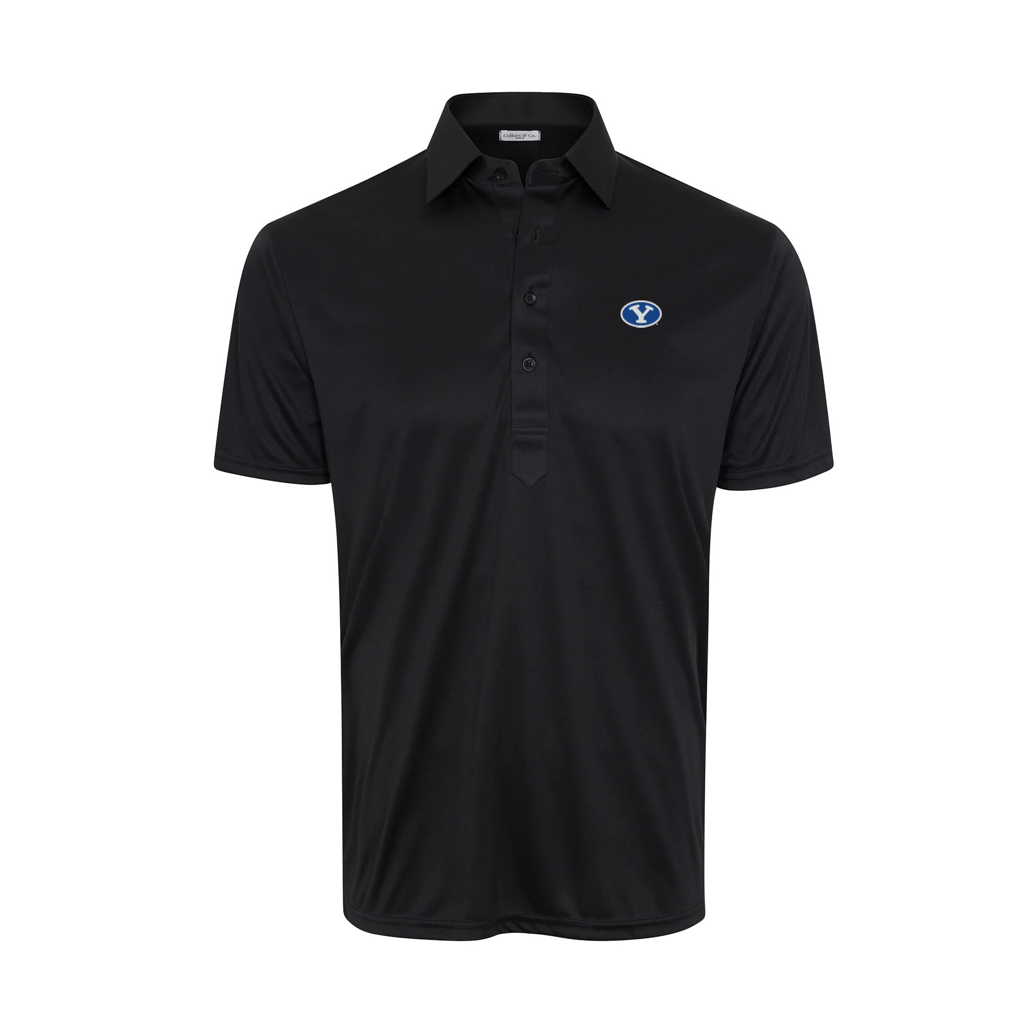 BYU Semi-Spread Collar Polo Black