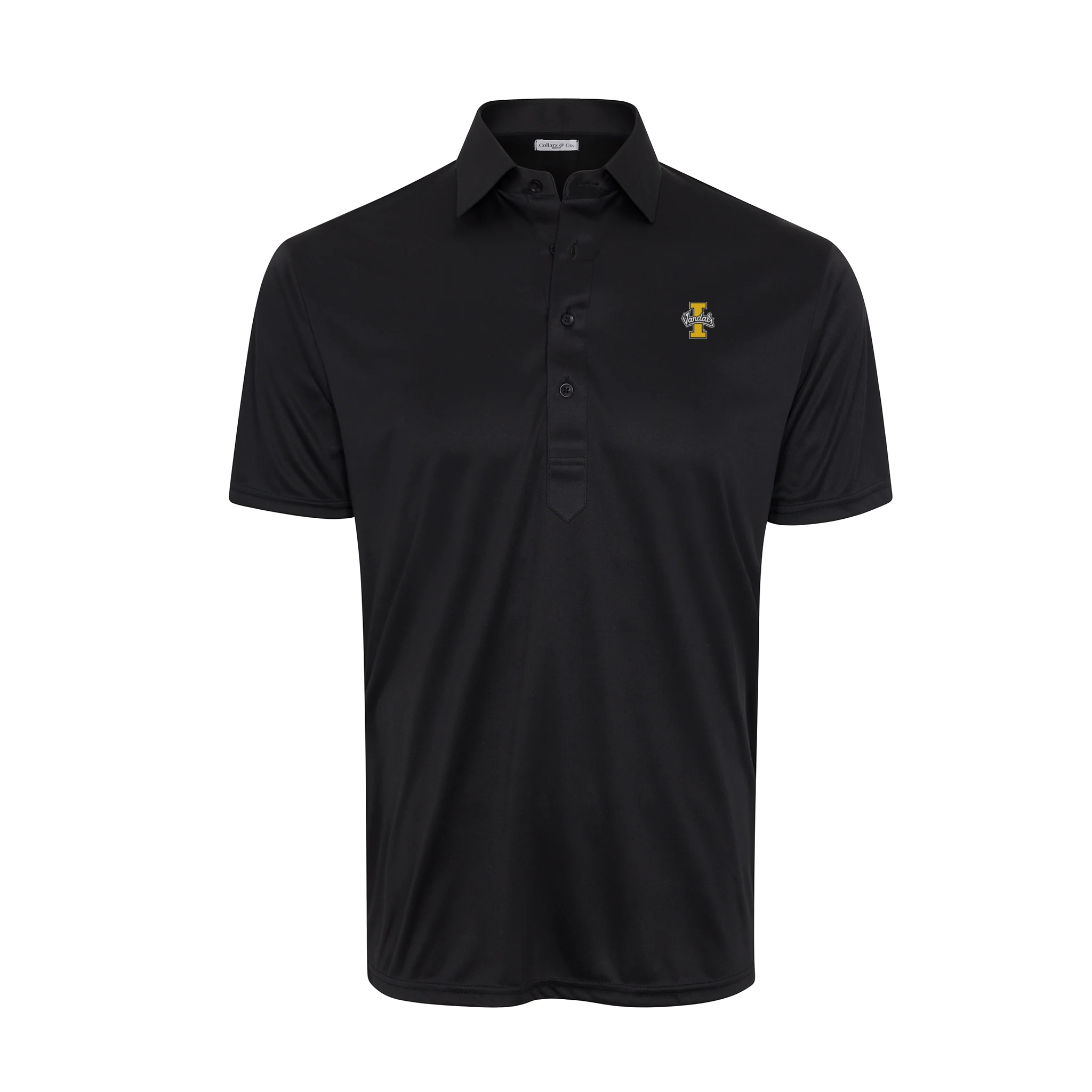 Idaho Semi-Spread Collar Polo Black