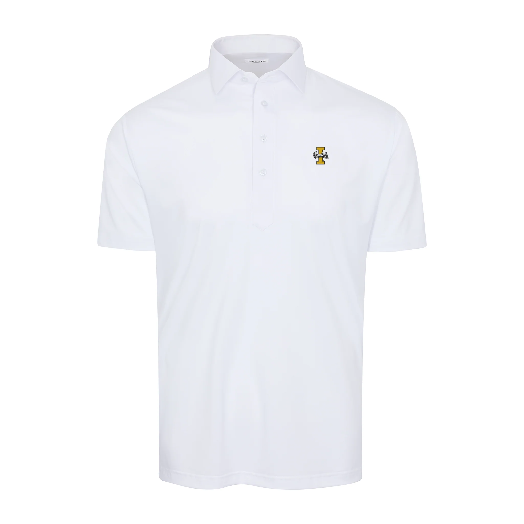 Idaho Semi-Spread Collar Polo White